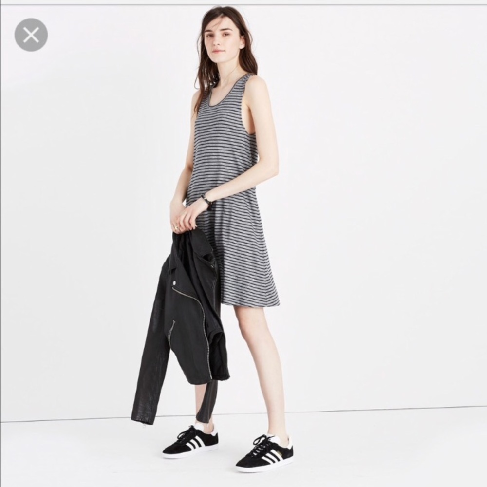 Madewell High point stripe Tank Dress.